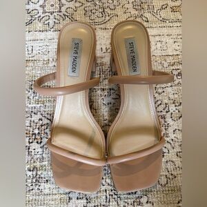 Steve Madden Nude Strappy Heels